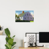 Aussicht auf das alte Harlow House Poster (Heimbüro)