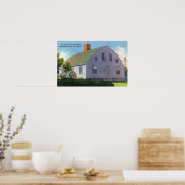 Aussicht auf das alte Harlow House Poster (Küche)