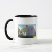 Aussicht auf das alte Harlow House Tasse (Links)