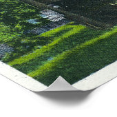 Aussicht auf das alte Hexenhaus Poster (Ecke)