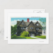 Aussicht auf das alte Hexenhaus Postkarte (Vorne/Hinten)