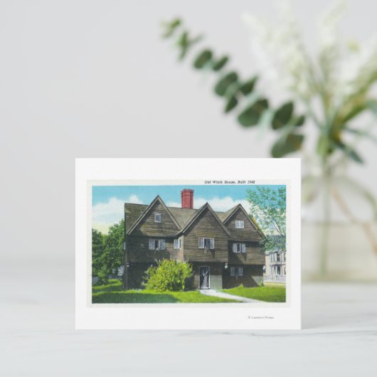Aussicht auf das alte Hexenhaus Postkarte (Stehend Vorderseite)