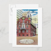 Aussicht auf das alte Staat Postkarte (Vorne/Hinten)