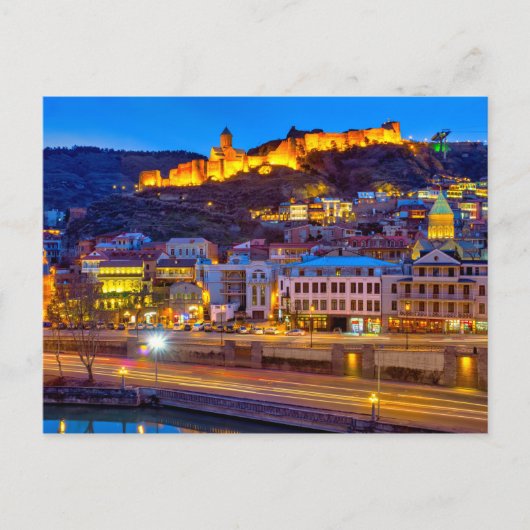 Aussicht auf das alte Tiflis Postkarte (Vorderseite)