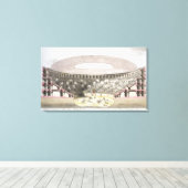 Aussicht auf das Amphitheater von Caesar (Farblith Leinwanddruck (Insitu (Holzboden))
