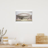 Aussicht auf das Amphitheater von Caesar (Farblith Poster (Küche)