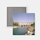 Aussicht auf das Aquädukt, gebaut um 19 v. Chr. Magnet (Vorderseite/Rückseite)