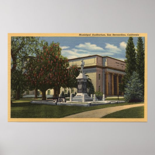 Aussicht auf das Auditorium Poster (Vorne)