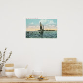 Aussicht auf das Boon Island Lighthouse von York Poster (Küche)