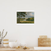 Aussicht auf das Burghley House, Sitz des Marquis Poster (Küche)