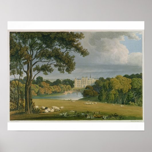 Aussicht auf das Burghley House, Sitz des Marquis Poster (Vorne)