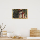 Aussicht auf das Büro Old Wells-Fargo (1855) Poster (Küche)