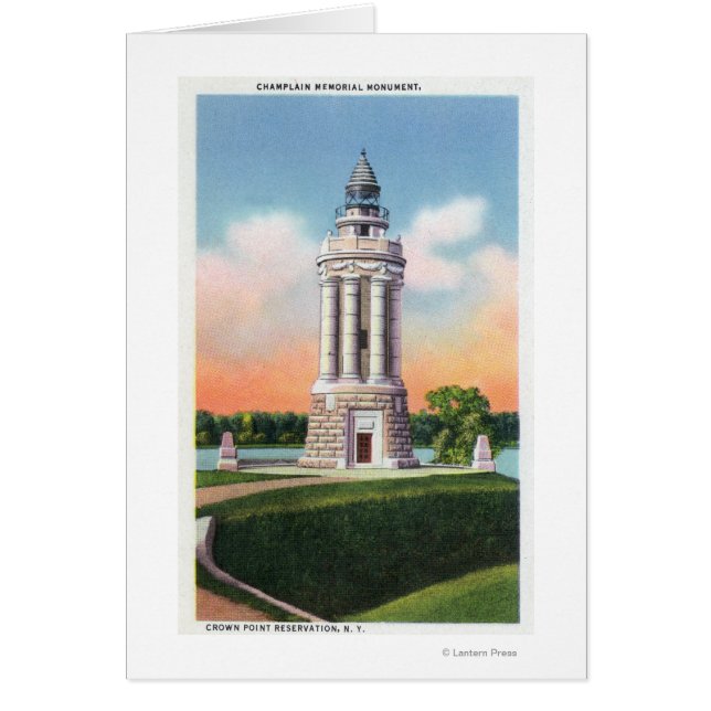 Aussicht auf das Champlain-Denkmal (Vorne)