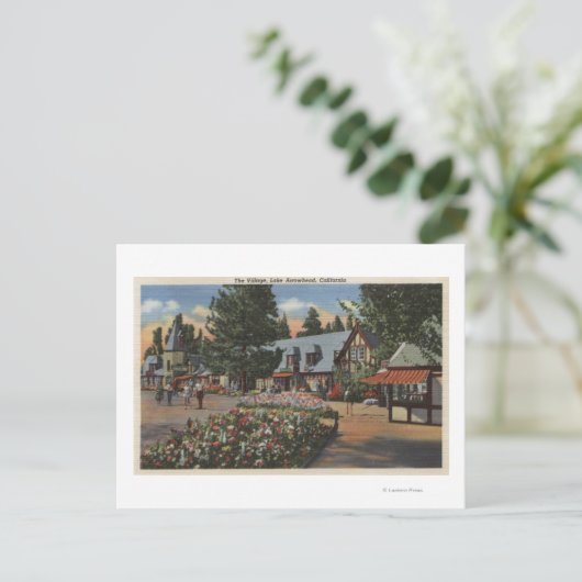 Aussicht auf das Dorf Postkarte (Stehend Vorderseite)