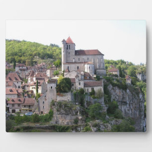 Aussicht auf das Dorf und die Kirche (Foto) 3 Fotoplatte