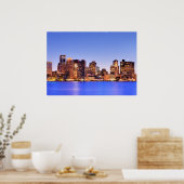 Aussicht auf das Finanzviertel von Boston Poster (Küche)