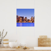 Aussicht auf das Finanzviertel von Boston Poster (Küche)