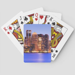 Aussicht auf das Finanzviertel von Boston Spielkarten
