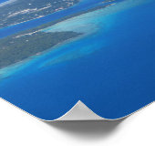 Aussicht auf das Flugzeug von Rangiroa Poster (Ecke)