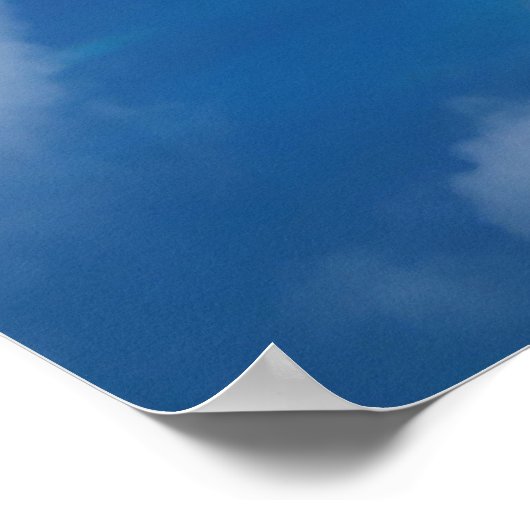 Aussicht auf das Flugzeug von Rangiroa Poster (Ecke)