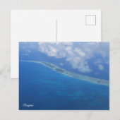Aussicht auf das Flugzeug von Rangiroa Postkarte (Vorne/Hinten)