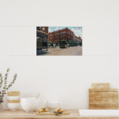 Aussicht auf das geschäftigste CornerBeaumont, TX Poster (Küche)