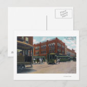 Aussicht auf das geschäftigste CornerBeaumont, TX Postkarte (Vorne/Hinten)