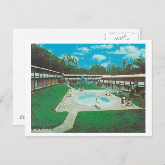 Aussicht auf das Golden T-Shirt Resort Pool Postkarte (Vorne/Hinten)