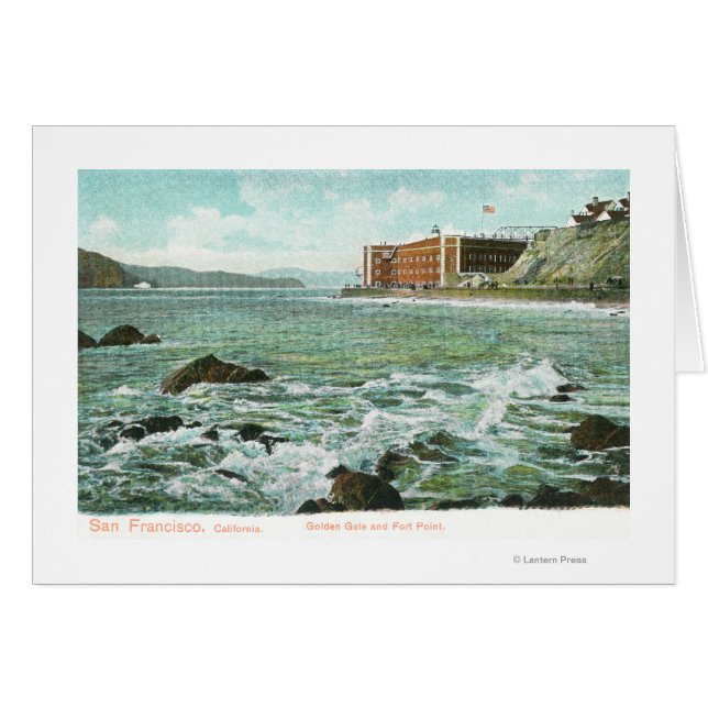 Aussicht auf das goldene Tor und den Fort Point (Vorderseite (Horizontal))