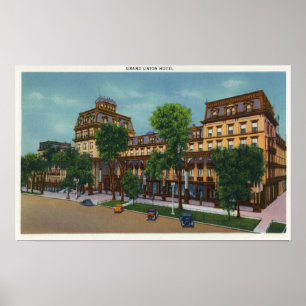 Aussicht auf das Grand Gewerkschaft Hotel # 2 Poster