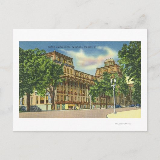 Aussicht auf das Grand Gewerkschaft Hotel Postkarte (Vorderseite)