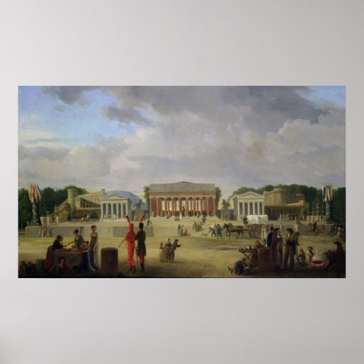 Aussicht auf das Grand Theater Poster (Vorne)