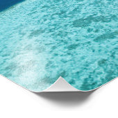 Aussicht auf das Great Barrier Reef durch die Luft Fotodruck (Ecke)