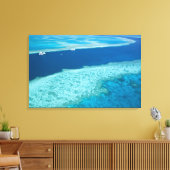 Aussicht auf das Great Barrier Reef durch die Luft Leinwanddruck (Insitu (Wohnzimmer))