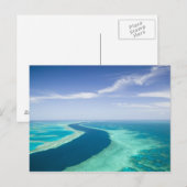 Aussicht auf das Great Barrier Reef durch die Luft Postkarte (Vorne/Hinten)