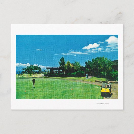 Aussicht auf das Green im Royal Kaanapali Golf Postkarte (Vorderseite)