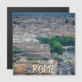 Aussicht auf das historische Stadtzentrum von Rom Magnetkarte (Vorne/Hinten)