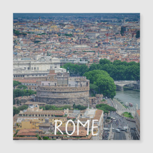 Aussicht auf das historische Stadtzentrum von Rom Magnetkarte