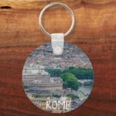 Aussicht auf das historische Stadtzentrum von Rom Schlüsselanhänger (Vorderseite)