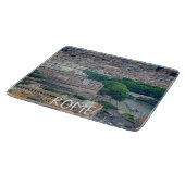 Aussicht auf das historische Stadtzentrum von Rom  Schneidebrett (Ecke)