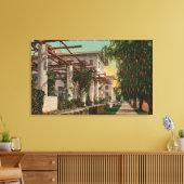 Aussicht auf das Hotel Maryland & Pergola Leinwanddruck (Insitu (Wohnzimmer))