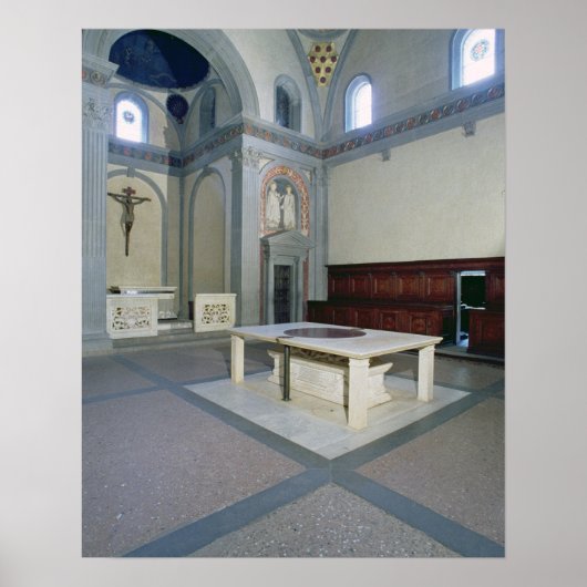 Aussicht auf das Innere, Baujahr c.1420-29 (Foto) Poster (Vorne)