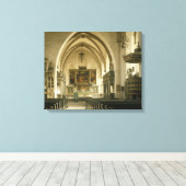 Aussicht auf das Innere der Kirche mit Leinwanddruck (Insitu (Holzboden))