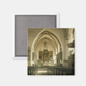 Aussicht auf das Innere der Kirche mit Magnet (Vorderseite/Rückseite)