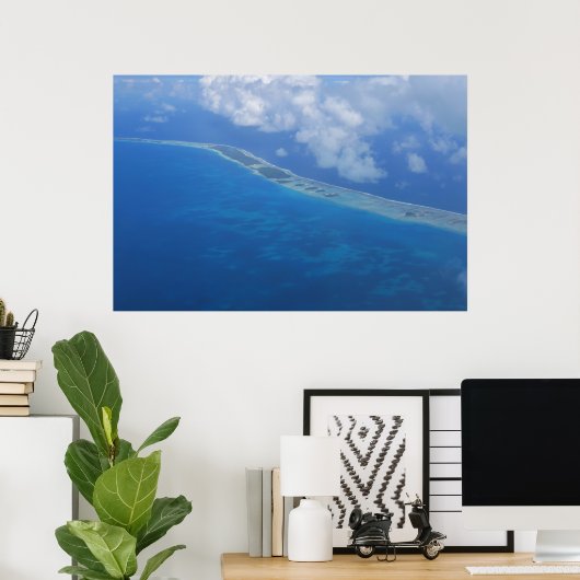 Aussicht auf das Inselflugzeug Poster (Heimbüro)