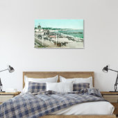 Aussicht auf das Kasino, den Strand und den Pier Leinwanddruck (Insitu (Schlafzimmer))