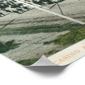 Aussicht auf das Kasino, den Strand und den Pier Poster (Ecke)