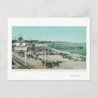 Aussicht auf das Kasino, den Strand und den Pier