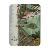 Aussicht auf das Kettel Gate in Delft (Gravieren) Magnet (Vertikal)