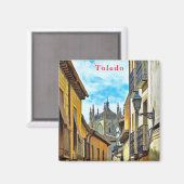 Aussicht auf das Kloster San Juan de los Reyes Magnet (Vorderseite/Rückseite)